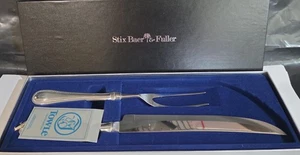TOWLE CUTLERY SILVERSMITHS STIX BAER & FULLER KNIFE & FORK - Picture 1 of 3