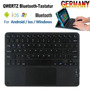 Touchpad Bluetooth Tastatur Wireless Kabellos Keyboard für IOS Android Windows - Bild 1 von 11