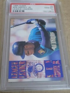 Ken Griffey Jr 1995 Fleer League Leaders PSA 10 Gem Mt Pop 7