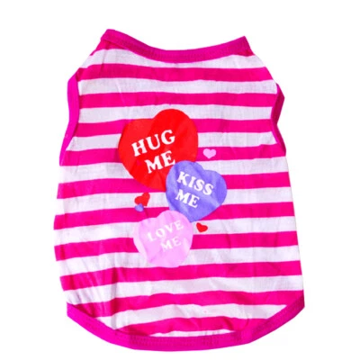 Dog Clothes Puppy Cat Pet Vest Print TShirt Tank For Small Dog Chihuahua Summer, - Image 1 of 4