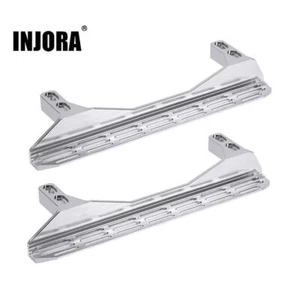 INJORA CNC Aluminum Rock Sliders Side Pedal for 1/10 RC Crawler FMS FCX10 - Picture 1 of 9