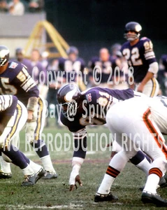 CARL ELLER MINNESOTA VIKINGS READY TO RUSH THE PASSER 1969 - Picture 1 of 1