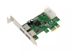 Pci Express Pcie Usb 3.0 Usb3 - 2 Ports - Low Profile/ Chipset Nec - Picture 1 of 3