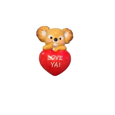 Sello Navidad Feliz Miniaturas San Valentín Koala con Corazón Amor Ya Imán Foto 1 de 2