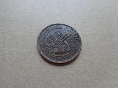 Haiti coin 20 centimes 1863 (c) - Image 1 of 2