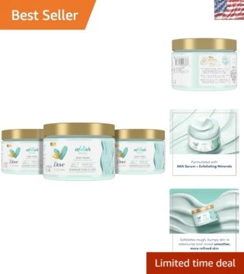 Revitalize Rough Skin with Vegan AHA Body Scrub - 3 Pack, 10x Moisture Boost - Image 1 of 4