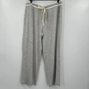 Skin Women's Lorena Mid-Rise Cropped Lounge Pants Pajamas Gray Heather sz 4/XL - Picture 1 of 8