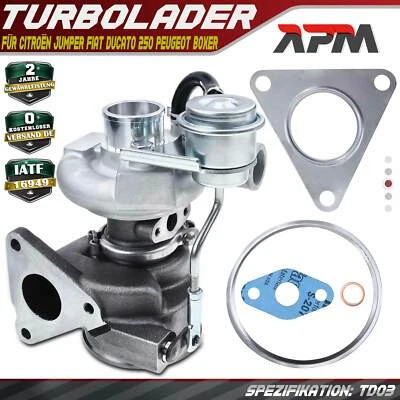 Turbolader für Citroën Jumper Fiat Ducato 250 Peugeot Boxer 2.2L P22DTE 74/88KW - Bild 1 von 4