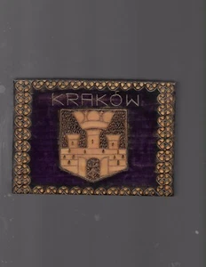 HANDGEFERTIGTER POLNISCHER HOLZKARTEN- ODER SCHMUCKHALTER (KRAKAU) - Bild 1 von 1