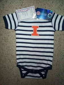 (2025-2026) Jersey Illinois Fighting Illini Bebé Recién Nacido 0-3M 0-3 Meses - Imagen 1 de 3
