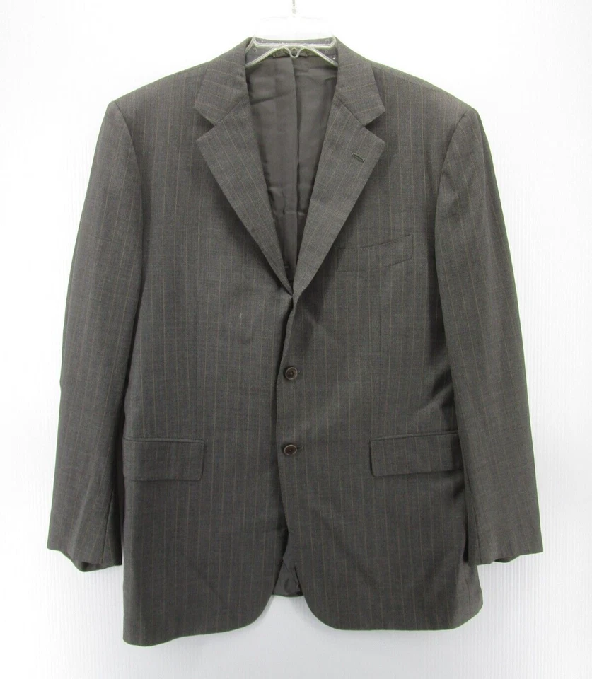 Sartoria Partenopea Sport Coat Men 44 Gray Striped Napoli Blazer Wool Jacket * - Image 1 of 4