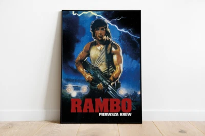 Poster Artwork "Rambo - First Blood" | Sylvester Stallone | DinA1 | Motiv 2/13  - Bild 1 von 3