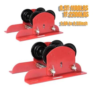 1T Electric Hoist Manual Trolley Heavy Duty Adjustable Beam Flange Dual Wheels - Picture 1 of 6