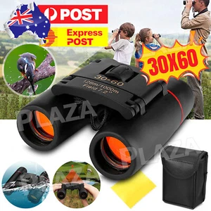30X60 Compact Binoculars Hunting Day Night Vision Folding Telescope Coated LensA - Picture 1 of 12