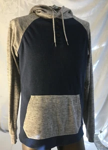 Kolby Hoodie Hoodie Sweatshirt Size Med Navy Blue Gray Active Skate Surf - Picture 1 of 22