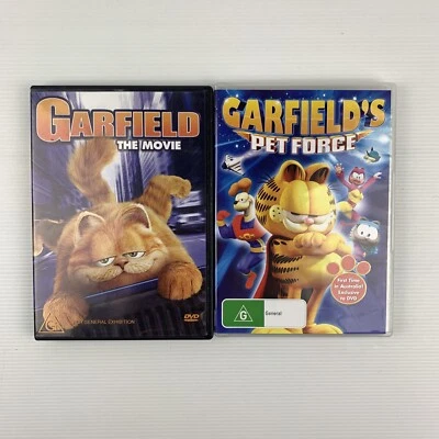 GARFIELD La Película + Pet Force 2x Familia Niños DVD Película Tracked Post  Foto 1 de 3