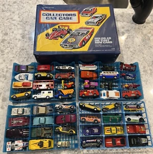 Vintage 60s & 70s/Die-cast 45 Car Lot w/Case Hot Wheels Matchbox Lesney England. - Picture 1 of 24