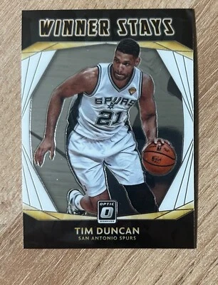 Tim Duncan 2020-21 Panini Donruss Optic Winner Stays #15 San Antonio Spurs - Image 1 of 2