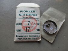 ANTIQUE VINTAGE PIONEER WATCH MAINSPRING PART NEW OLD STOCK HEIGHT 7 FORCE 17 UK