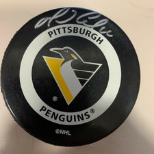 MARIO LEMIEUX auto PITTSBURGH PENGUINS signed autographed GAME puck COA