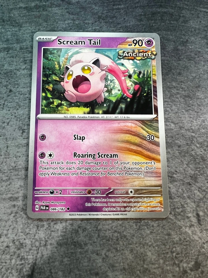 Scream Tail 086/182 Sv04: Paradox Rift Regular! Near Mint+! Pack Fresh!  - Image 1 of 1