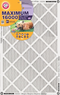 10x20x1 Arm & Hammer Maximum 16000 Allergen Odor Air Filters (MERV 11) (4-Pack) - Image 1 of 4