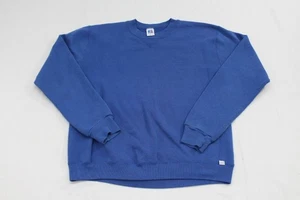 Vintage 90s Russell Athletic Made In USA Blue Crewneck Sweatshirt Sz M - Picture 1 of 8