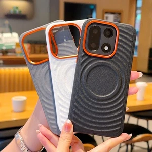 For OnePlus 15 5G, Fashion Hybrid Armor Ripple Pattern Magnetic Back Cover Case - Picture 1 of 15