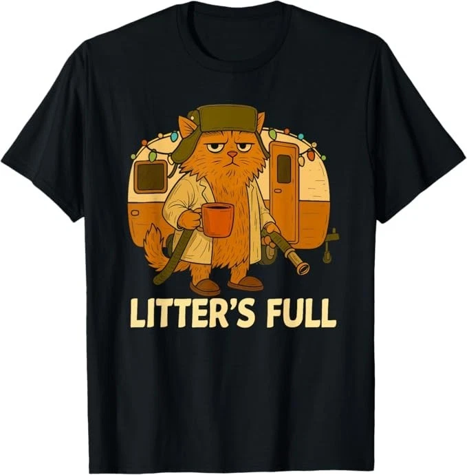 Litter’s Full Cat Parody Shirt Litter’s Full T-Shirt - Image 1 of 1