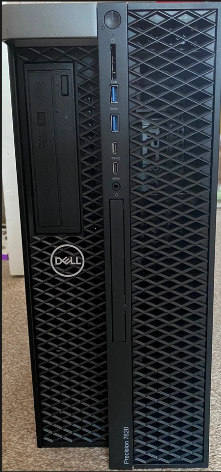 Dell Precision T7820 Workstation Xeon Platinum 8176M QS Nvidia 192GB RAM 1TB SSD - Image 1 of 4