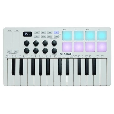  25-Key MIDI Keyboard Controller Intelligent Portable Composition Drum Pad1849 - Bild 1 von 4