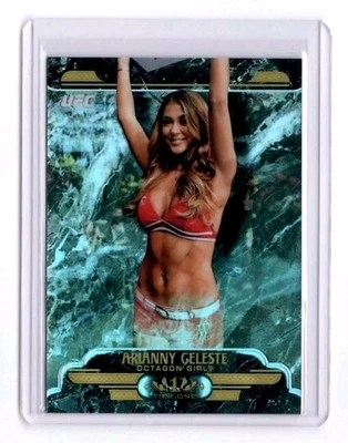 2017 Topps Chrome UFC Arianny Celeste Tier One Refractor Red Outfit SP /99  - Image 1 of 2