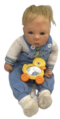 Paradise Galleries Treasury Collection Anna Carter Gentle Touch Baby Josh Doll - Image 1 of 4