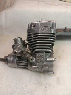 OS Max AX Series AX Two Stroke 55 R/C Nitro Plane Engine Xlnt Comp & Cond W/40K - Image 1 of 4