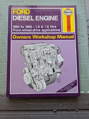 Ford 1.6 & 1.8 Diesel Engine Haynes Manual Fiesta Escort Orion 1984-1995 - Image 1 of 4