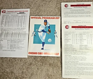 June 14 1975 CHICAGO CUBS MAGAZINE -PROGRAM, Press Packet vs CINCINATTI REDS - Picture 1 of 12