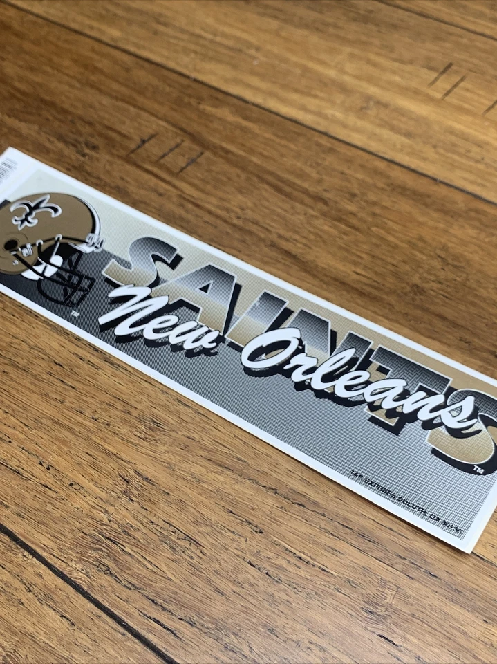 New Orleans Saints Official NFL 11" " Bumper Sticker NO by Rico Industries