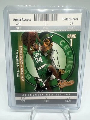 2003-04 Fleer Authentix Boston Celtics Basketball Card #69 Paul Pierce - Image 1 of 2