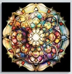 5D Diamond Painting Kit 20X20cm Mandala Flower Series Two - Picture 1 of 1