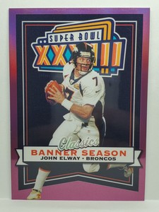 2022 Panini Classics Banner Season John Elway Denver Broncos Purple #15/35