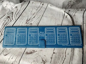 Vintage Silver Burdett & Ginn solar-powered student calculator in original case - Picture 1 of 11