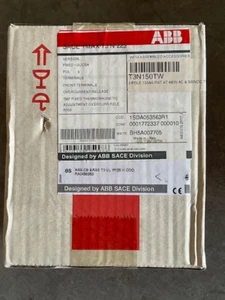ABB SACE TMAX T3N 225 3 Pole 150 Amp 600V Circuit Breaker T3N150TW NEW - Picture 1 of 3