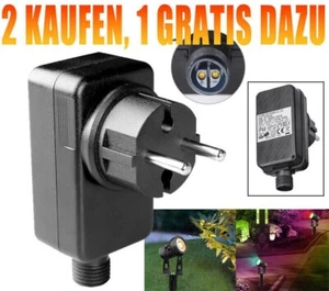 LED Netzteil EU Trafo 12V 2A 24W IP44 Wasserdicht Geeignet Für Gartenbeleuchtung - Bild 1 von 9