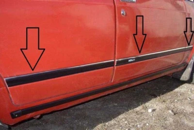 Kit de molduras laterales de carrocería laterales de puerta ancho 3 cm LADA 2105 2107 1 línea cromada Foto 1 de 4