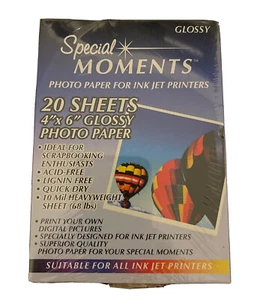 4" x 6" Photo Paper Matte 20 Sheets /pack NEW Factory Sealed Acid Free - Zdjęcie 1 z 6
