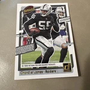 2023 Donruss Chandler Jones Las Vegas Raiders #H-CJ Highlights - Picture 1 of 2