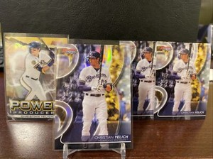 2020 BOWMAN'S BEST CHRISTIAN YELICH MILWAUKEE BREWERS 4 Lot-Refractor, Insert, +