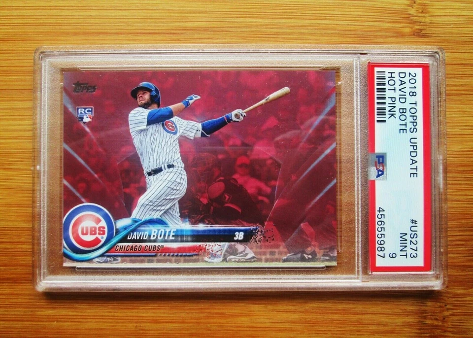 2018 Topps Update #US273 Pink /50 DAVID BOTE - ROOKIE PSA 9 MINT - Image 1 of 1