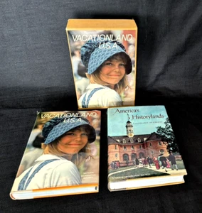 VTG 1967 National Geographic 2 Book Set (America's Vacationlands & Historylands) - Picture 1 of 24