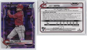 2021 Bowman Chrome Sapphire Edition Purple Refractor /25 Joey Votto #2